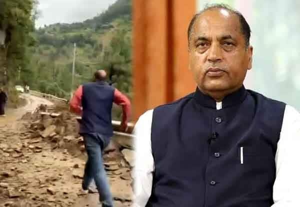 கன மழையால் கடும் நிலச்சரிவு: ஹிமாச்சல் முன்னாள் முதல்வர் உயிர் தப்பினார்