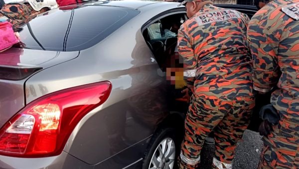 விபத்தில் மாது மற்றும் இரண்டு சிறார்கள் காயமுற்றனர்