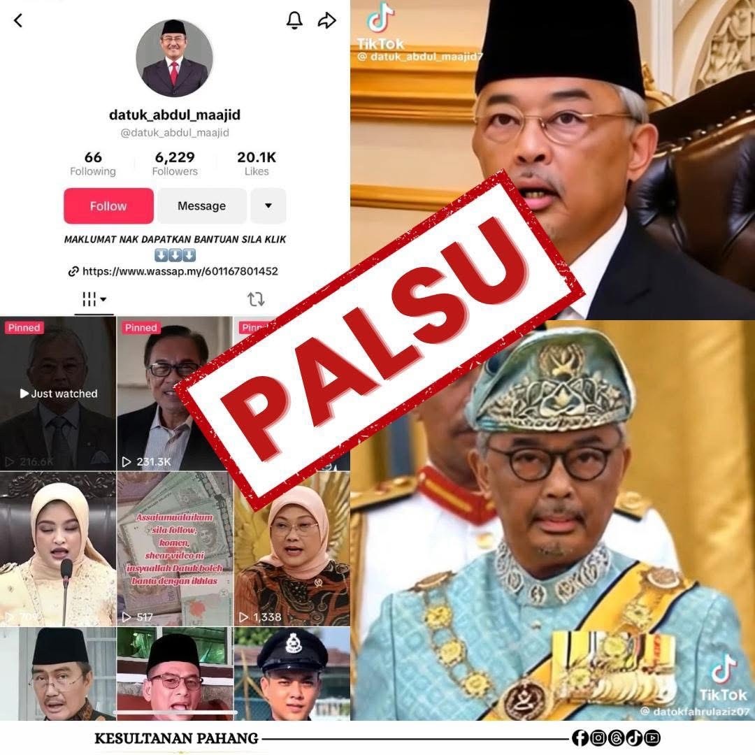 பகாங் சுல்தான் படத்தைப் பயன்படுத்துவதா? போலீசார் விசாரணை