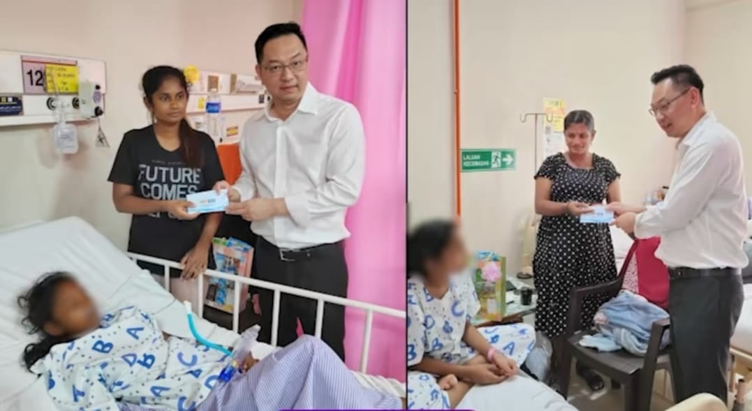 சிகிச்சைப் பெற்று வரும் மாணவர்களுக்கு உதவி