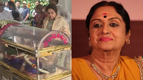 மறைந்த சரோஜா தேவியின் உடல் இன்று நல்லடக்கம்