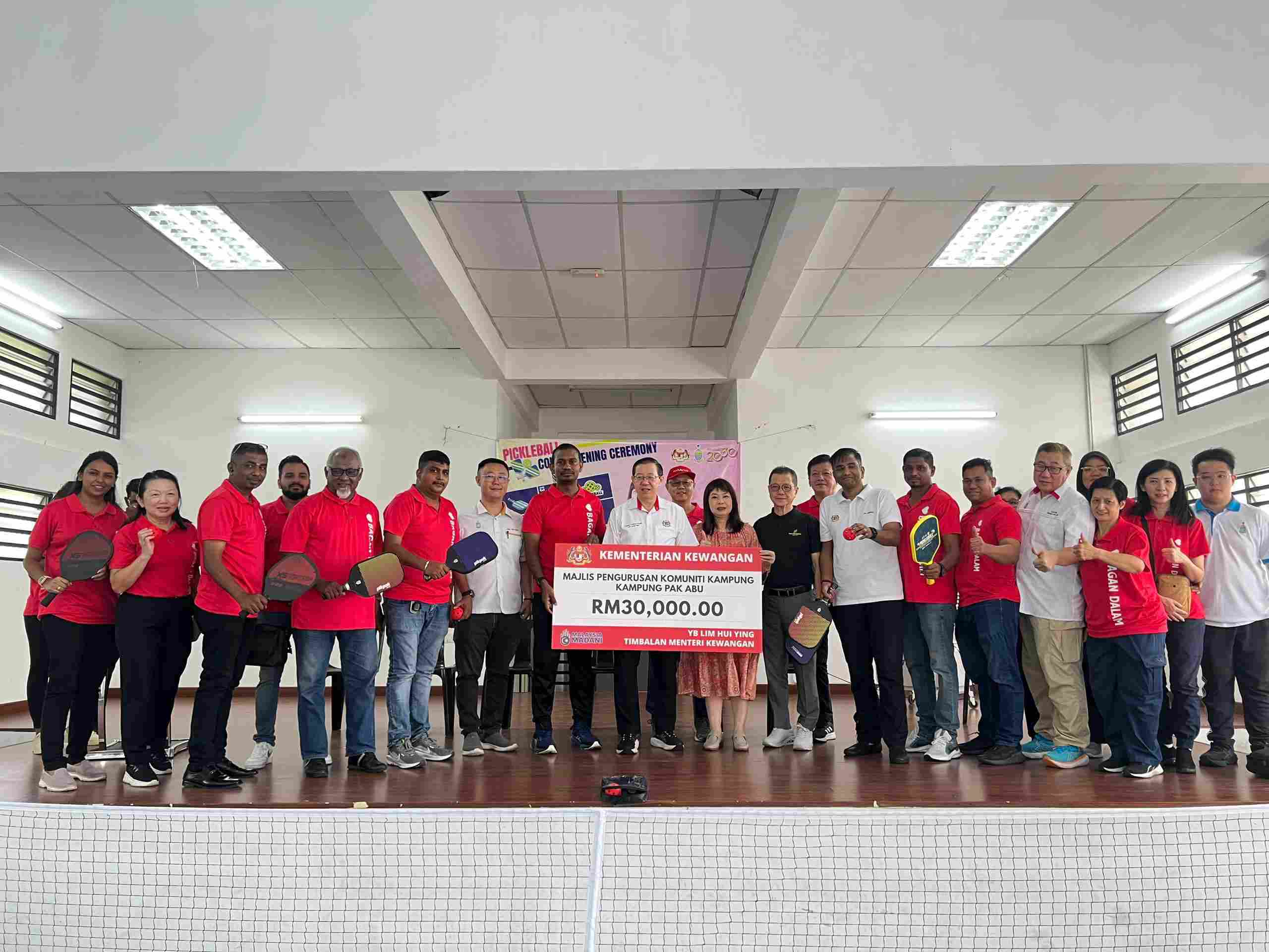 பாகான் டாலாம்மில் முதல் பிக்கிள்பால் உள்ளரங்கம் திறப்பு - நிதித்துறை துணை அமைச்சர் நிதியுதவி!