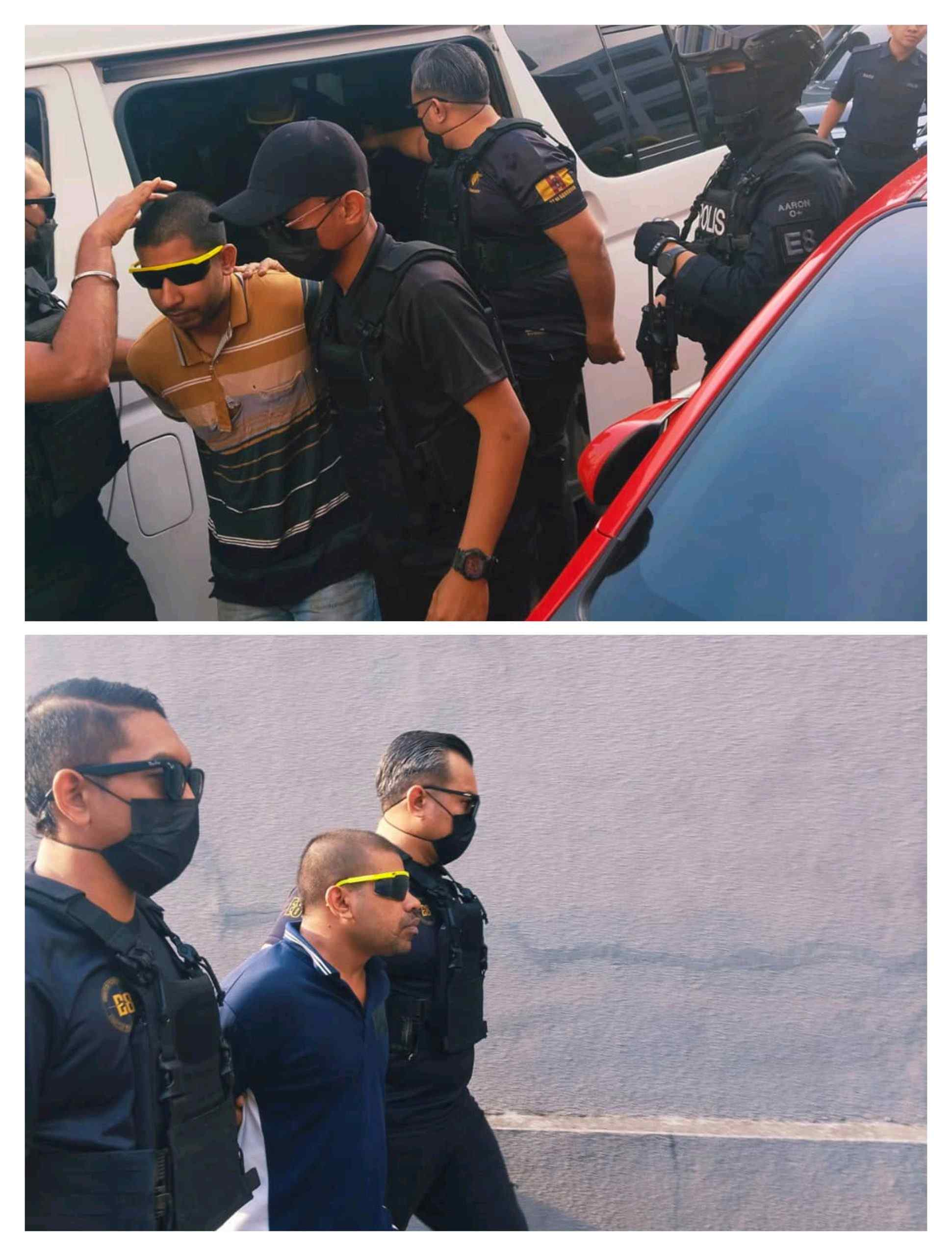 ஐ.எஸ். தீவிரவாதக் கும்பலுடன் தொடர்புபடுத்தப்பட்ட 2 வங்காளதேசிகள் நீதிமன்றத்தில் நிறுத்தப்பட்டனர்