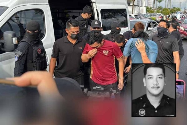 போலீஸ்காரரைக் கொன்றதாக நான்கு ஆடவர் மீது குற்றச்சாட்டு