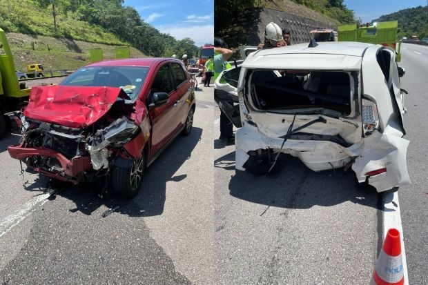 இரண்டு கார்கள் மோதல்: 5 பெண்கள் காயம்