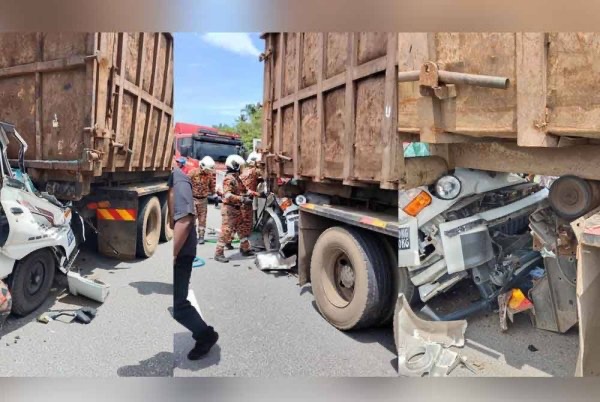 குப்பை லோரியின் பின்புறம் மோதிய லோரி ஓட்டுநர் உயிரிழந்தார்