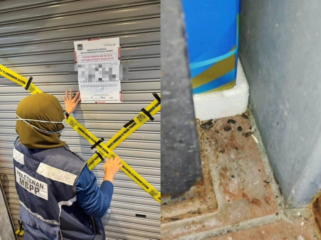 எலியின் கழிவுகள்: 3 உணவகங்கள் மூடப்பட்டன