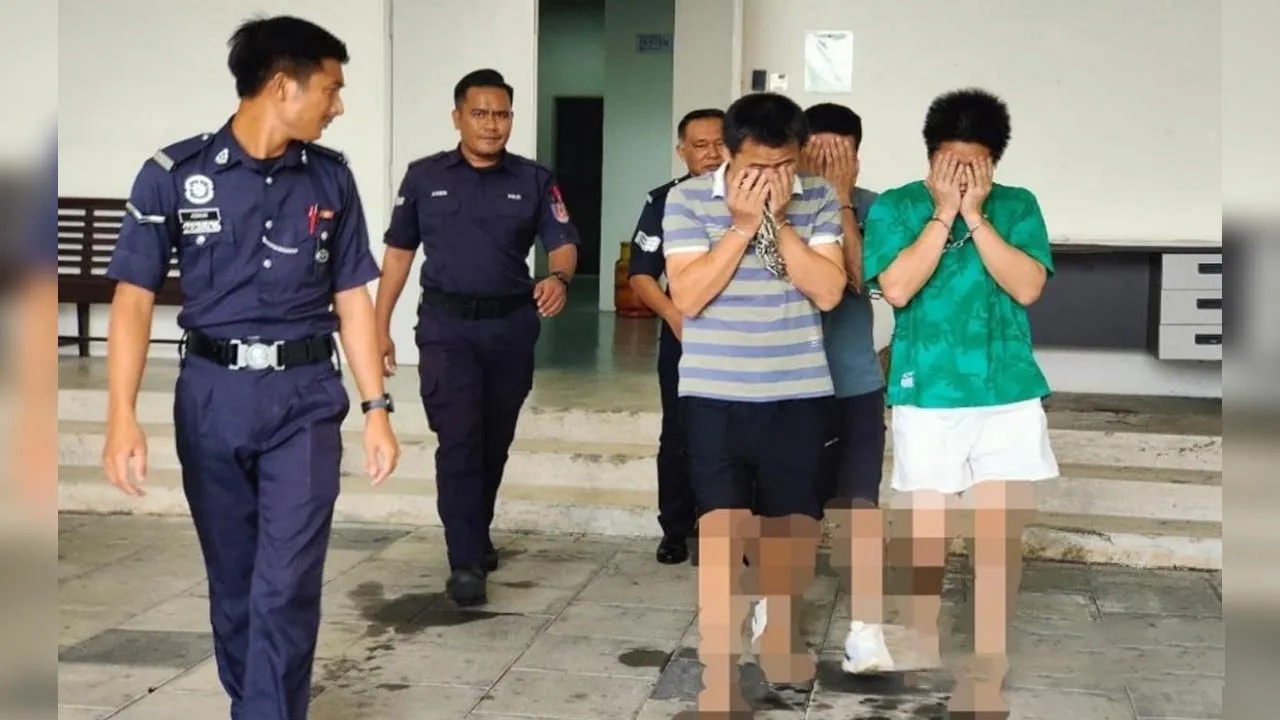 மூன்று சீன நாட்டுப் பிரஜைகளுக்கு 28 மாதச் சிறை