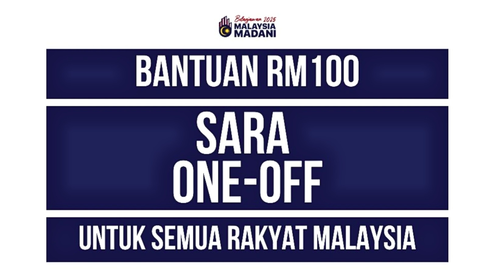 100 ரிங்கிட் சாரா நிதியைப் பெறுகின்றவர்களின் தகுதி நிலையை இன்று முதல் சரி பார்க்கலாம்