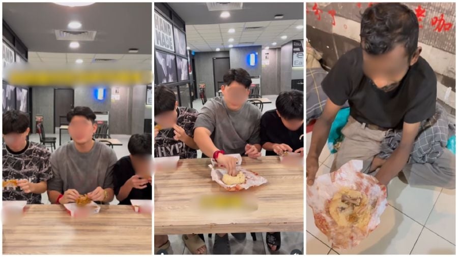 வீடற்ற நபருக்கு கோழி எலும்புத் துண்டுகளைக் கொடுக்கும் வைரல் வீடியோ குறித்து எம்சிஎம்சி விசாரணை