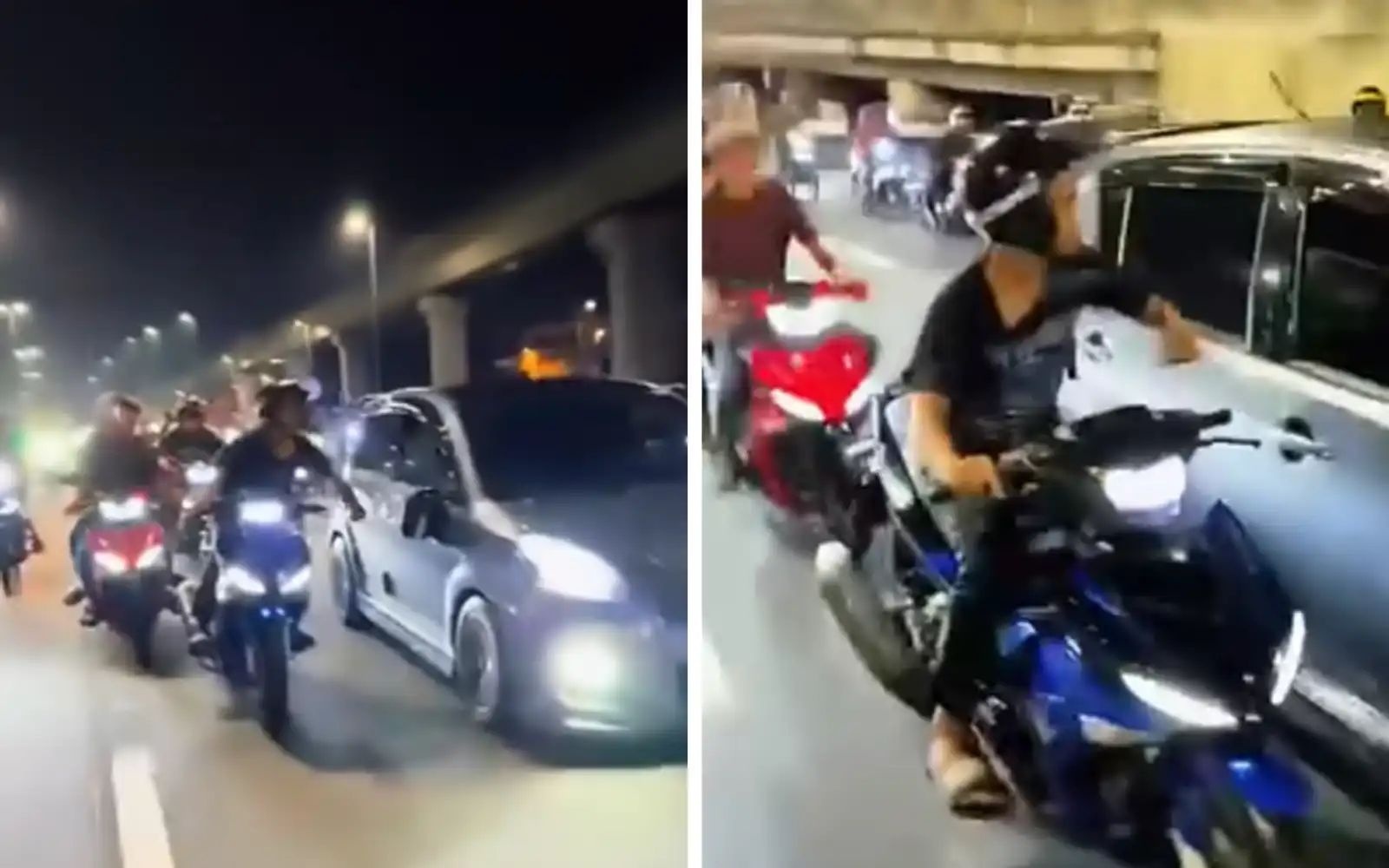 காரை எட்டி உதைத்து அடாவடித்தனம்: 20 நபர்களைப் போலீஸ் தேடுகிறது