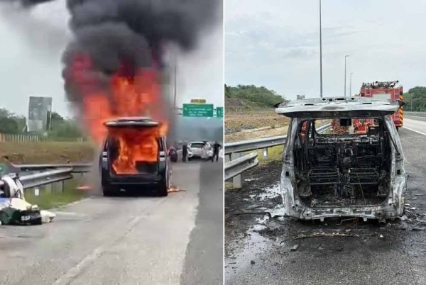 டுங்குன் நாடாளுமன்ற உறுப்பினரின் வாகனம் தீப்பற்றிக் கொண்டது