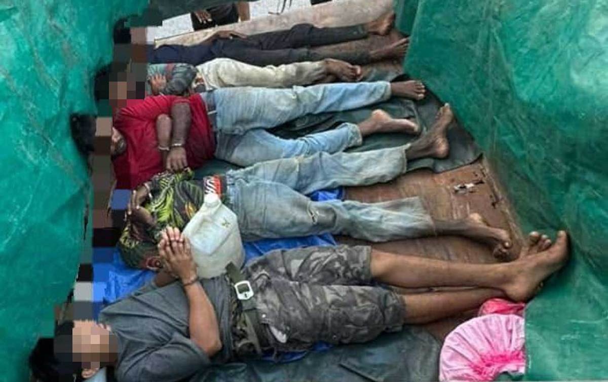 லோரிக்குள் பதுங்கியிருந்த 6 வெளிநாட்டினர் - போலீஸ் சோதனையில் சிக்கினர்