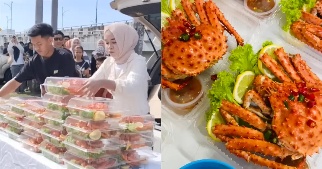 சுமார் 15 நிமிடங்களில் 150 'கிங் கிராப்' நண்டுகளை விற்றுத் தீர்த்த தம்பதி!