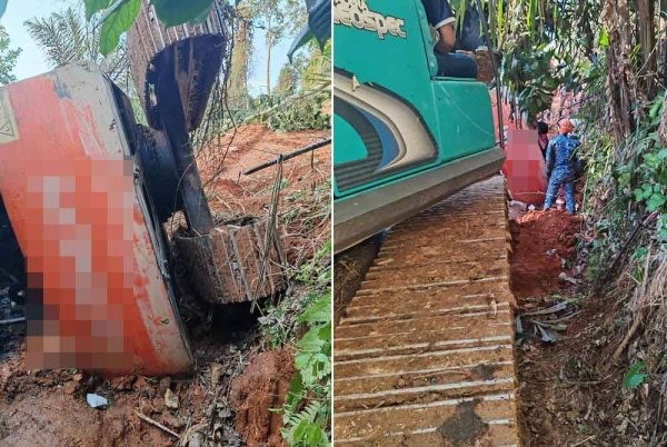 மண்வாரி இயந்திர ஓட்டுநர் பலி