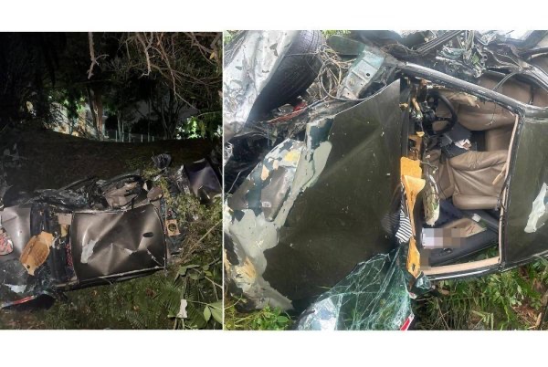 கார் பாதாளத்தில் விழுந்தது: பதின்ம வயது இளைஞர் உட்பட இருவர் பலி