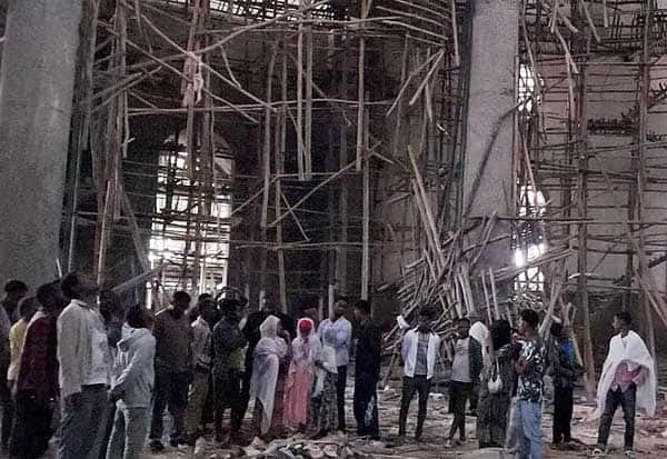 எத்தியோப்பியாவில் தேவாலயக் கட்டடம் இடிந்து விழுந்ததில் 25 பேர் பலி