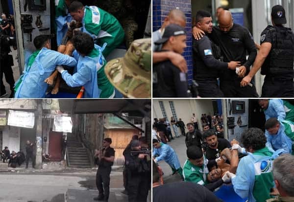 போதைப் பொருள் கடத்தல் கும்பலைப் பிடிக்கும் வேட்டையில் போலீசார் உட்பட 64 பேர் பலி