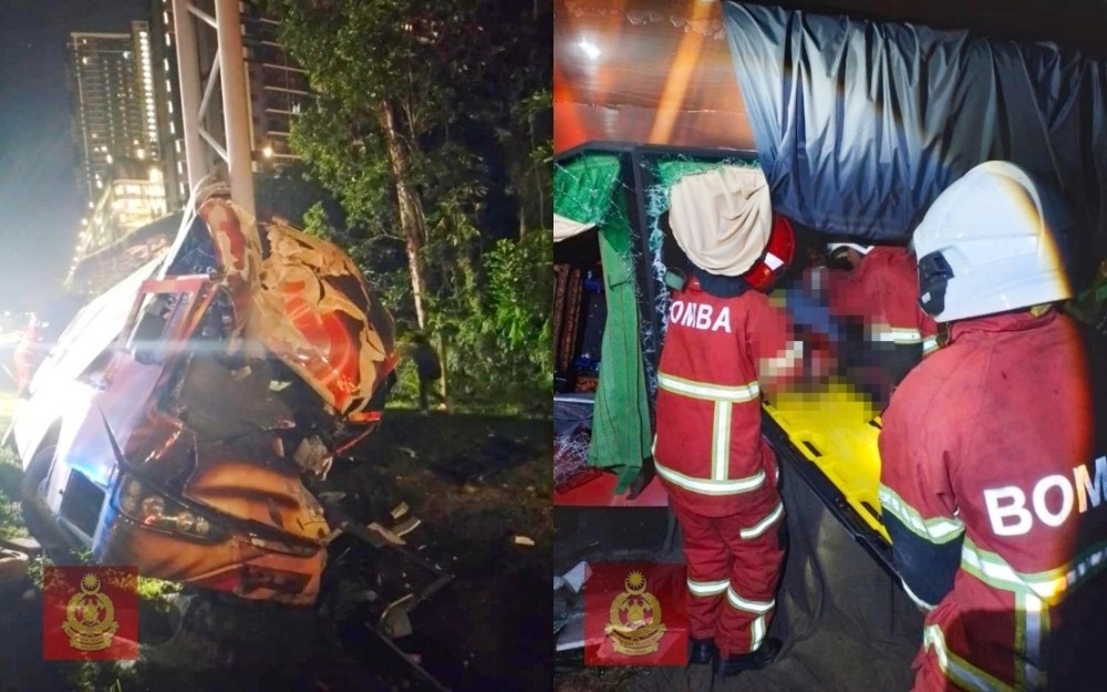 பாங்கி அருகே எக்ஸ்பிரஸ் பேருந்து விபத்து - ஒருவர் பலி, 18 பேர் காயம்!