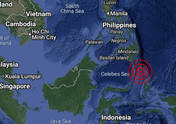 இந்தோனேசியா தீவில் மிதமான நிலநடுக்கம்