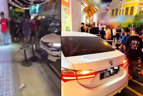 கார் மோதி இரண்டு சிறார்கள் காயம்