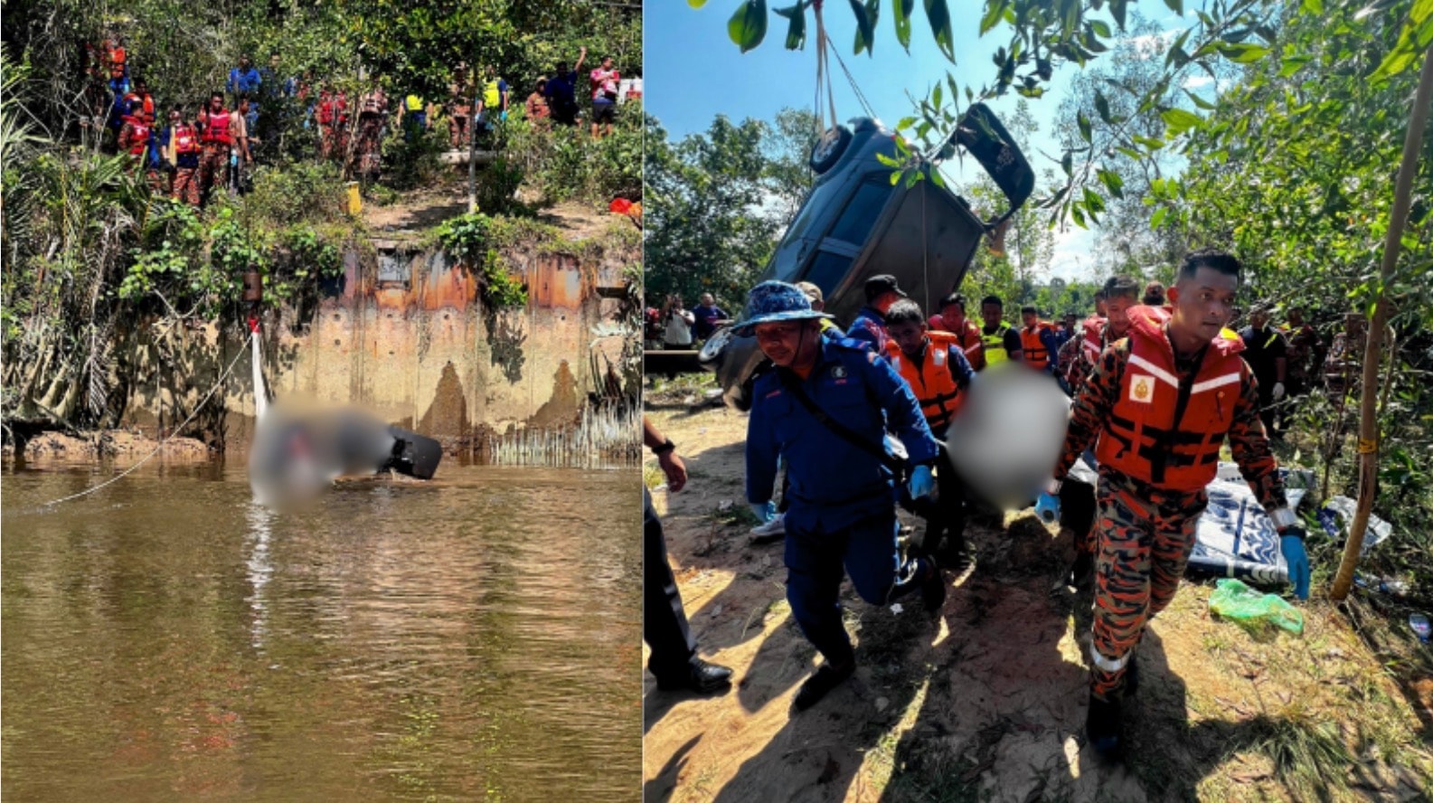 சுங்கை ரொம்பின் ஆற்றில் கணவன் மனைவி இறந்து கிடந்தனர்