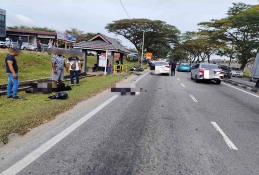 விபத்தில் பெண் மோட்டார் சைக்கிளோட்டி மரணம்