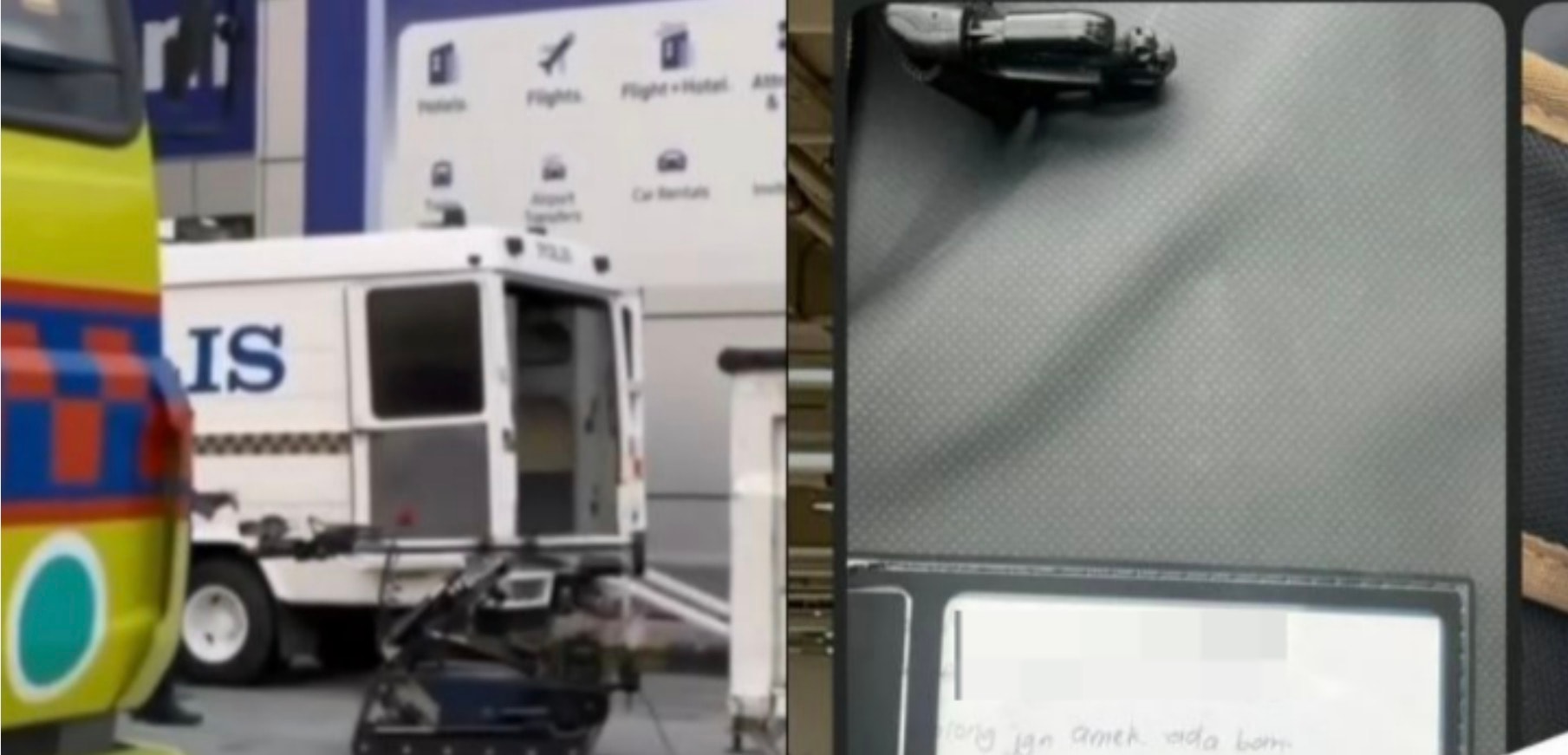 கேஎல்ஐஏ விமான நிலையத்தில் வெடிகுண்டு புரளி: விமான போக்குவரத்துச் சேவை நிலைக் குத்தியது