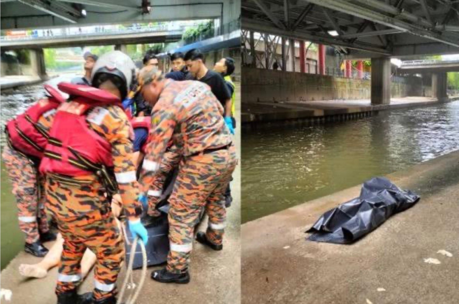 கோலாலம்பூர் ஜாலான் ஈப்போ ஆற்றில் பெண்ணின் சடலம் மீட்பு