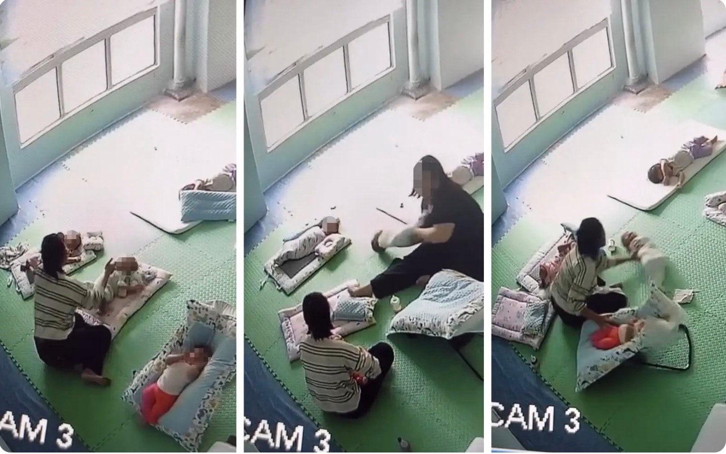 குழந்தைகள் காப்பகத்தில் கொடூரம்: 6 மாதக் கைக்குழந்தையைத் தூக்கி எறிந்த பெண்