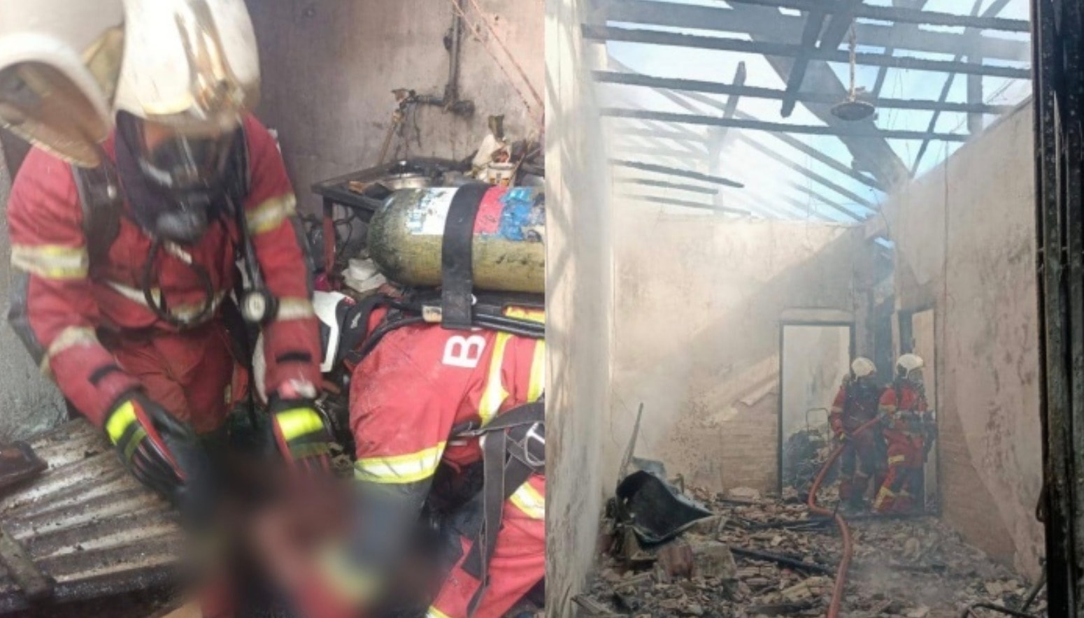 பினாங்கில் கொழுந்து விட்டு எரிந்த தீ – குளியலறையில் சிக்கிய நபருக்குத் தீக்காயம்!