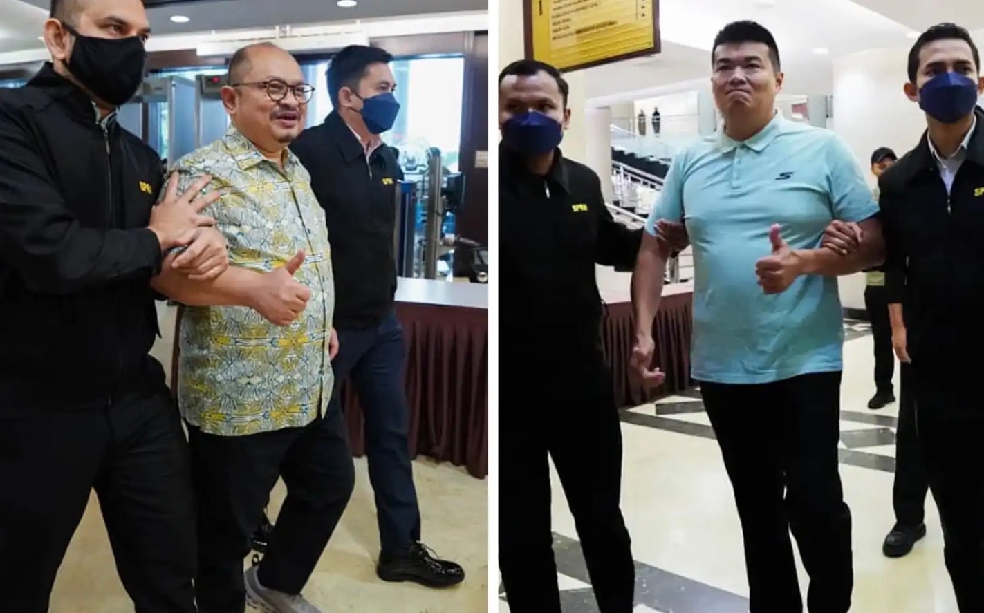 ஷாம்சுல் இஸ்கண்டார், ஆல்பெர்ட் தே மீது நான்கு லஞ்ச ஊழல் குற்றச்சாட்டுகள் சுமத்தப்பட்டன: இருவரும் குற்றமற்றவர் என்று கூறி விசாரணை கோரினர்