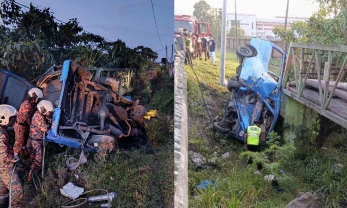 ஜோகூரில் விபத்து: வேன் ஓட்டுநர் பலி, 5 தொழிற்சாலை தொழிலாளர்கள் காயம்