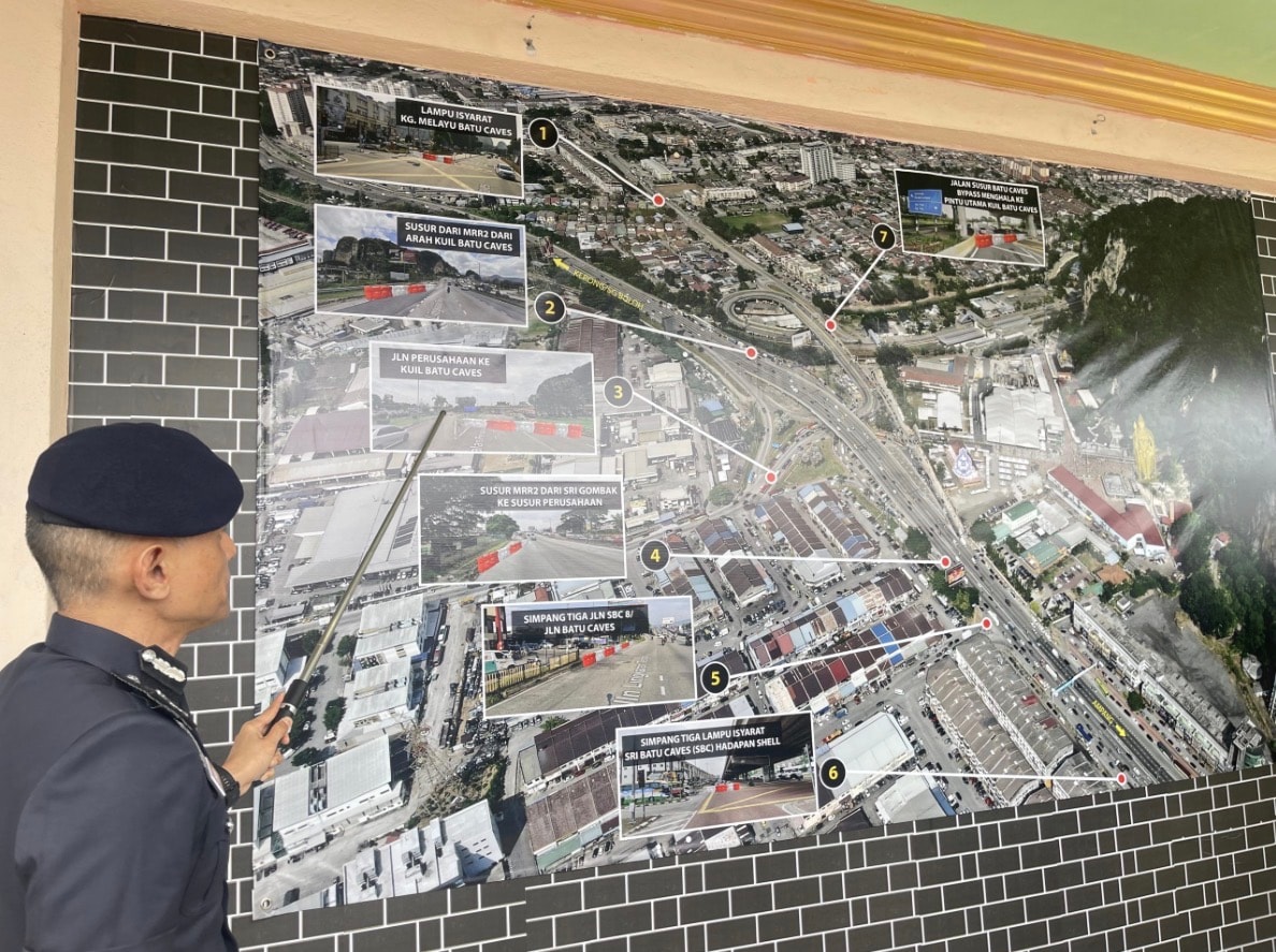 தைப்பூசம்: பத்துமலைக்குச் செல்லும் 7 முக்கியக் சாலைகள் மூடல் – போலீஸ் துறை அறிவிப்பு