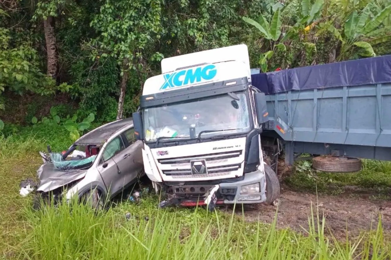 வடக்கு-தெற்கு நெடுஞ்சாலையில் கோர விபத்து: 71 வயது மூதாட்டி பலி, இருவர் காயம்