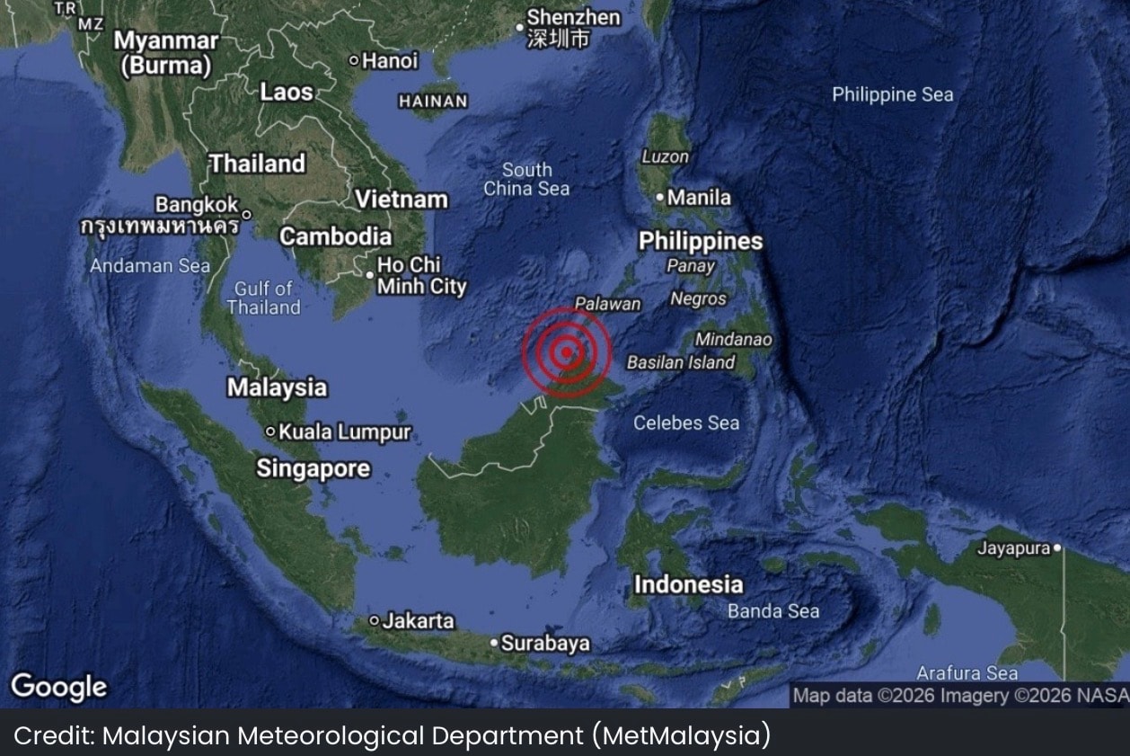 சபாவில் 6.8 ரிக்டர் அளவிலான சக்தி வாய்ந்த நிலநடுக்கம் – சுனாமி எச்சரிக்கை இல்லை