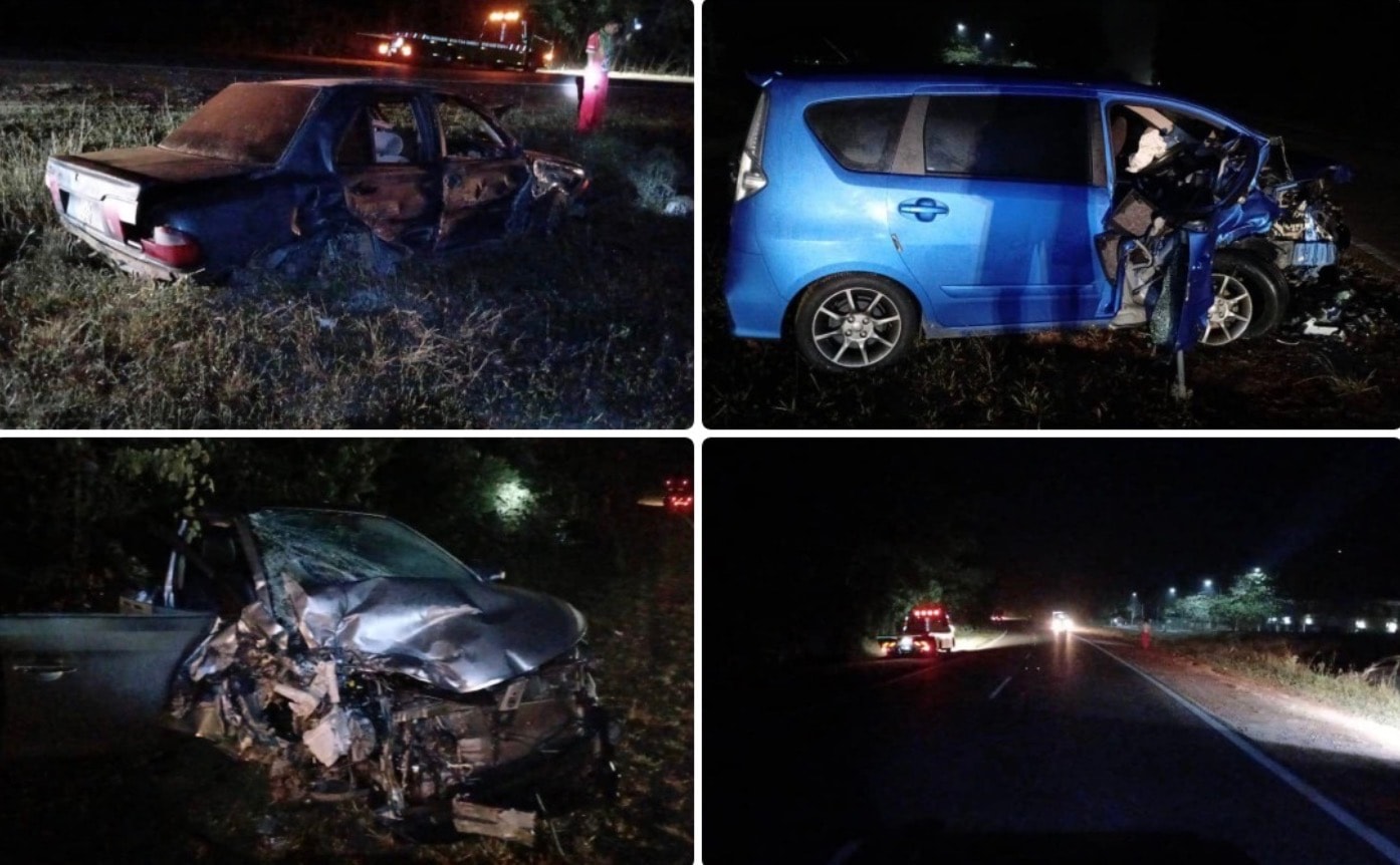 ரொம்பினில் 3 வாகனங்கள் மோதிக் கொண்ட விபத்து: ஒருவர் பலி, நால்வர் படுகாயம்