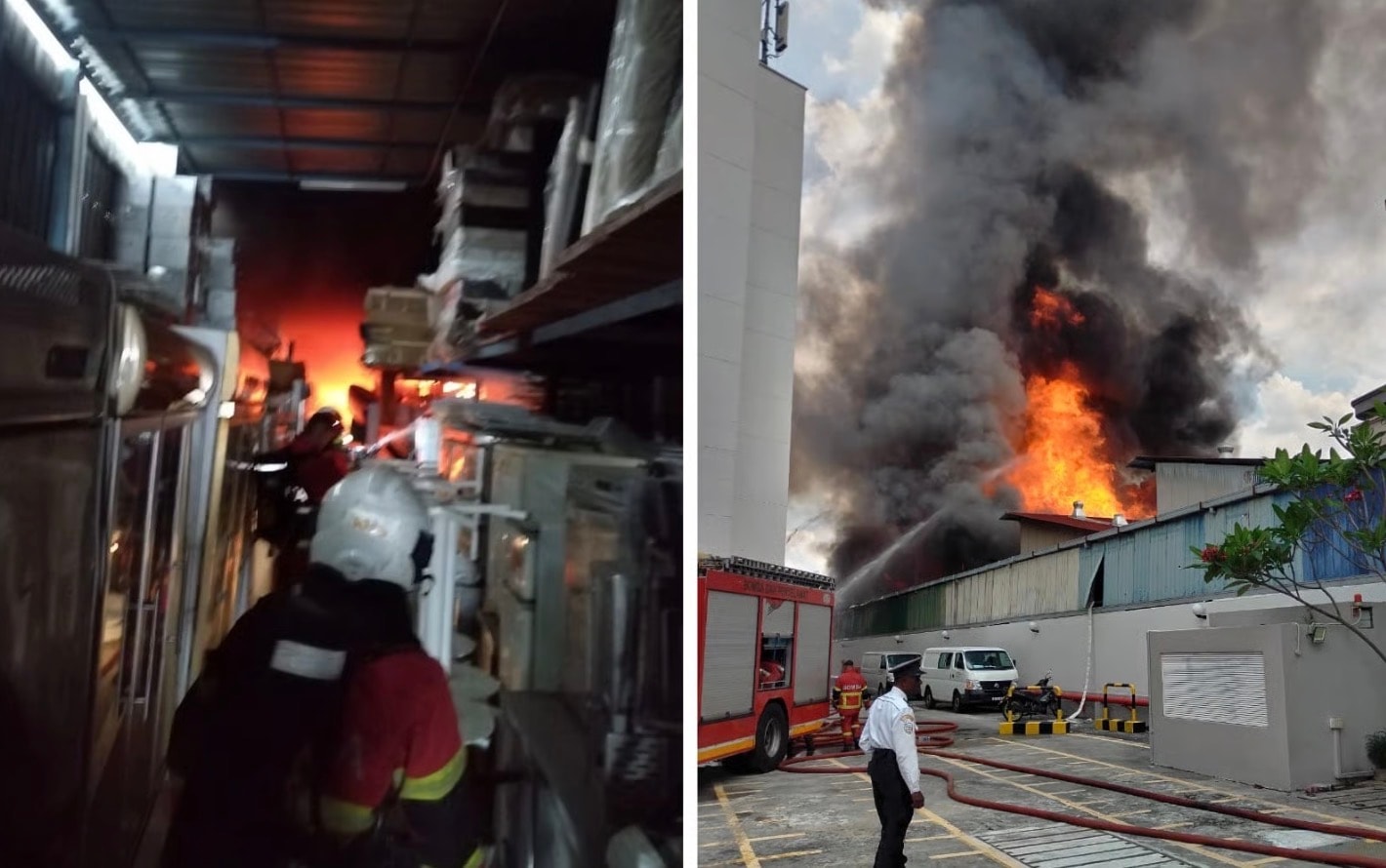 பெட்டாலிங் ஜெயா சீ பார்க் பகுதியில் உள்ள தொழிற்சாலையில் தீ விபத்து