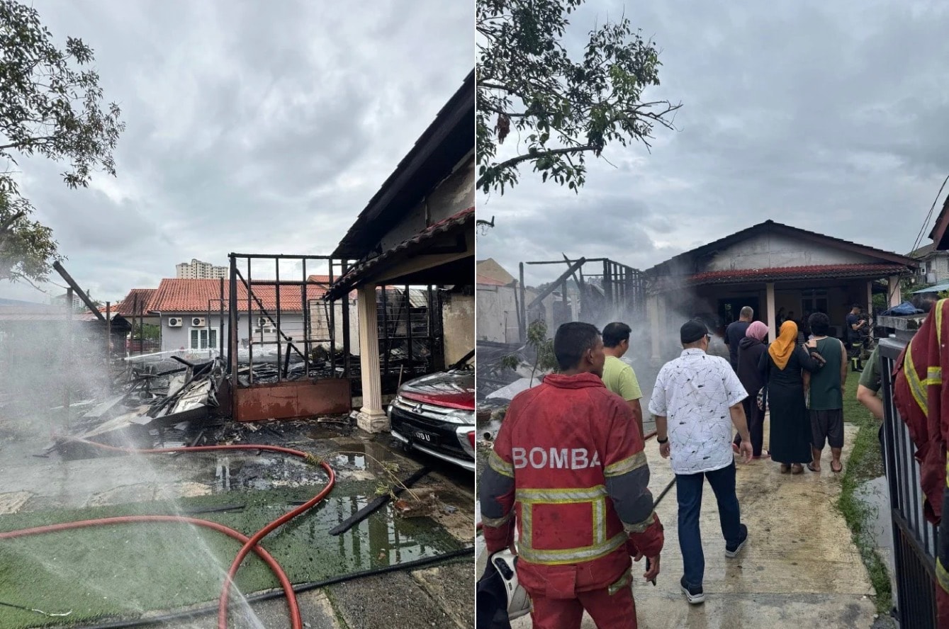 அம்பாங்கில் ஏற்பட்ட தீ விபத்து: 2 வீடுகள், 2 கார்கள் சேதம்