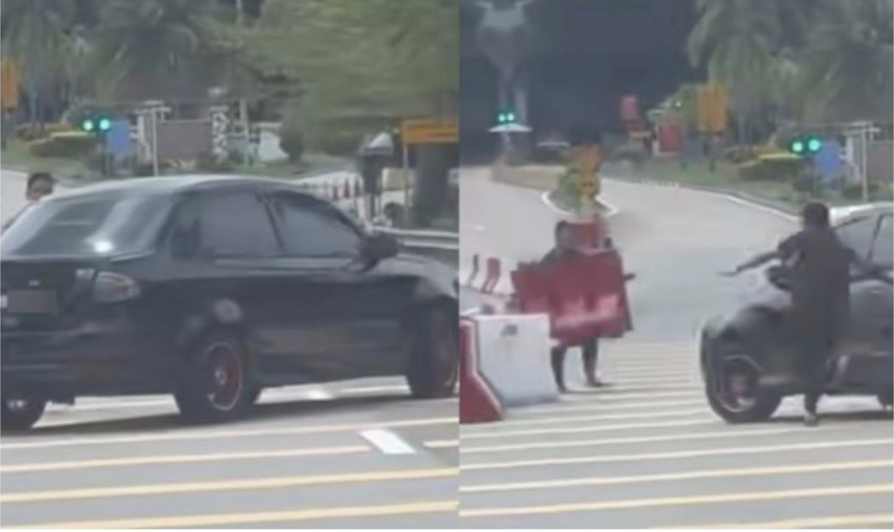 ஜோகூர் சோதனைச் சாவடியில் அத்துமீறி நுழைந்த கார் ஓட்டுநரைத் தேடும் போலீஸ் துறை