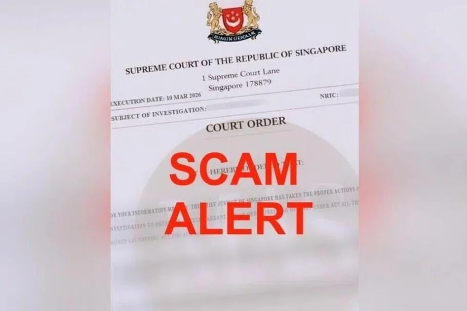 போலியான நீதிமன்ற உத்தரவுகள் மூலம் நூதன மோசடி: சிங்கப்பூர்வாசிகள் எச்சரிக்கையாக இருக்க அறிவுரை