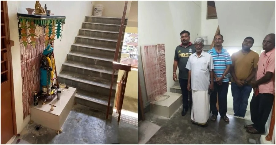 பூச்சோங் அடுக்குமாடி படிக்கட்டில் வைக்கப்பட்டிருந்த சன்னதி அகற்றப்பட்டது / தெய்வ சிலையை நிரந்தர இடத்திற்கு மாற்றுவதாக குடியிருப்பாளர் உறுதி