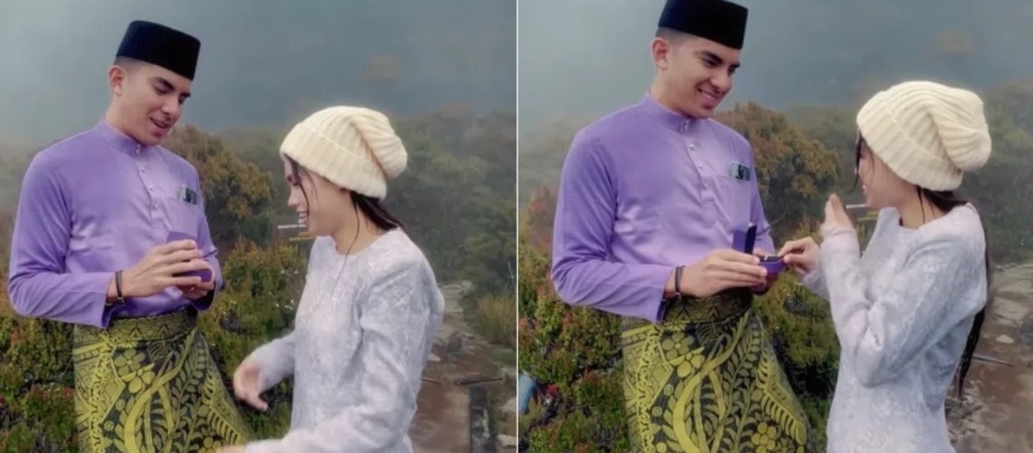 மலையுச்சியில் மலர்ந்த காதல்: நடிகை பெல்லா அஸ்டில்லா - சையத் சாதிக் கைகோர்த்தனர்