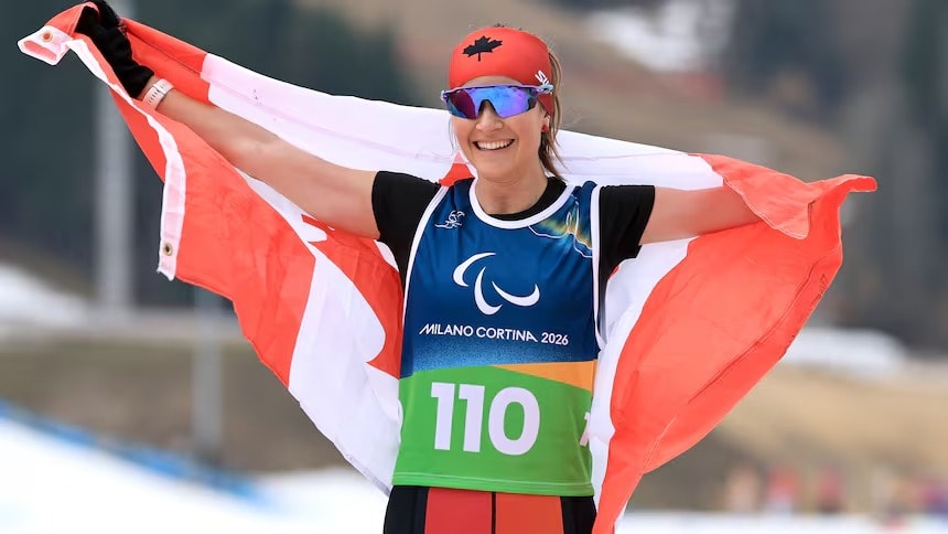 மிலானோ-கார்டினா பாராலிம்பிக்: குறுக்கு நாட்டு பனிச்சறுக்கு போட்டியில் கனடாவின் ஹூடாக் மற்றும் அரெண்ட்ஸ் வெண்கலம் வென்று சாதனை