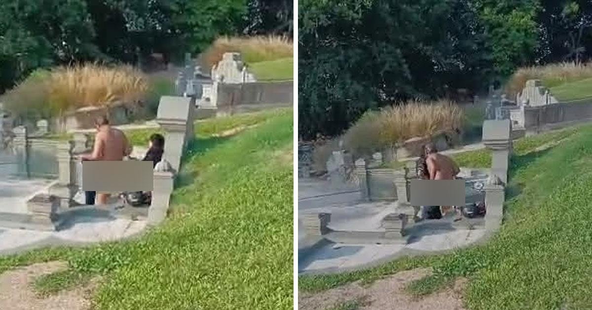 கல்லறையில் ஒழுங்கீன செயலில் ஈடுபட்ட தம்பதி கைது