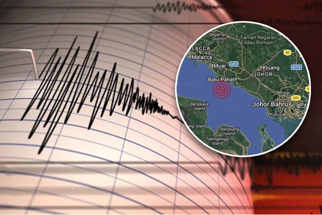 ஜோகூர் பத்து பஹாட்டில் 3.2 ரிக்டர் அளவிலான மிதமான நிலநடுக்கம்
