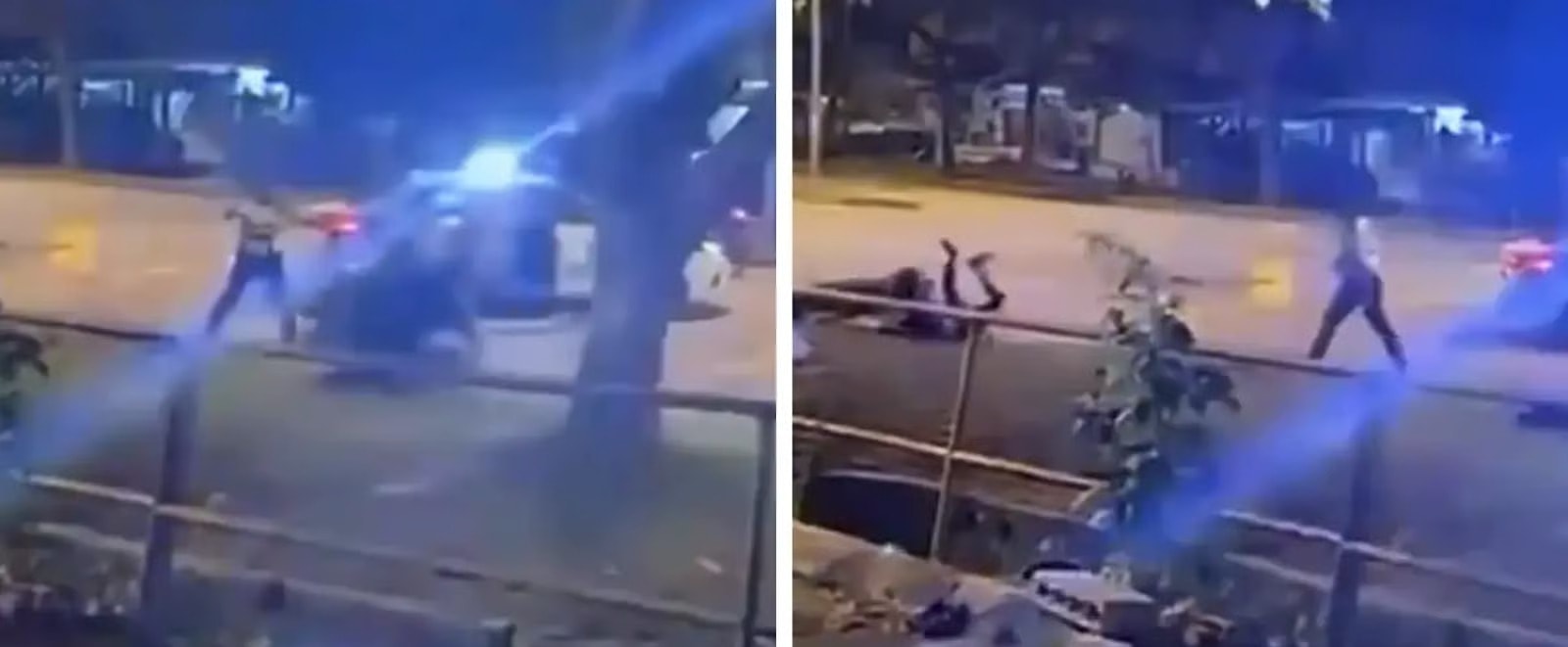 போலீசார் எட்டி உதைக்கவில்லை: தப்பியோட முயன்றபோது நிலைதடுமாறி விழுந்த மோட்டார் சைக்கிள் ஓட்டி