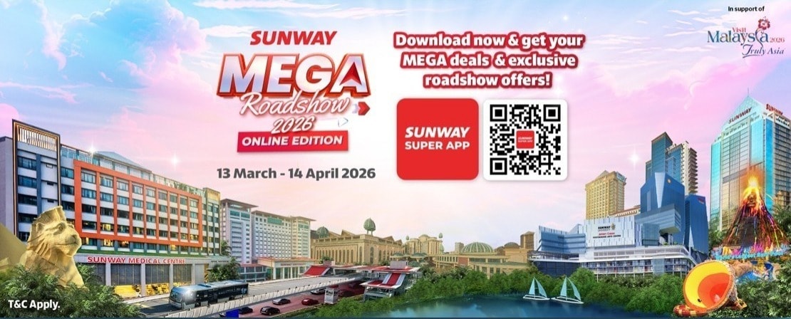 சன்வே மெகா ரோட்ஷோ 2026: முழுமையாக டிஜிட்டல் மயமாகிறது – 1 ரிங்கிட் சலுகைகள் மற்றும் நேரலை ஷாப்பிங்