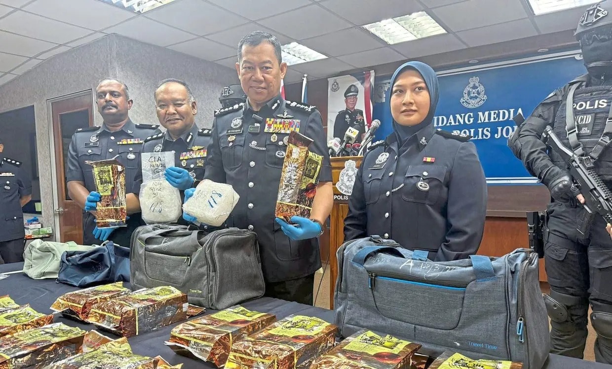 ஜோகூரில் 1 மில்லியன் ரிங்கிட் மதிப்புள்ள போதைப் பொருட்கள் பறிமுதல் - ஒருவர் கைது