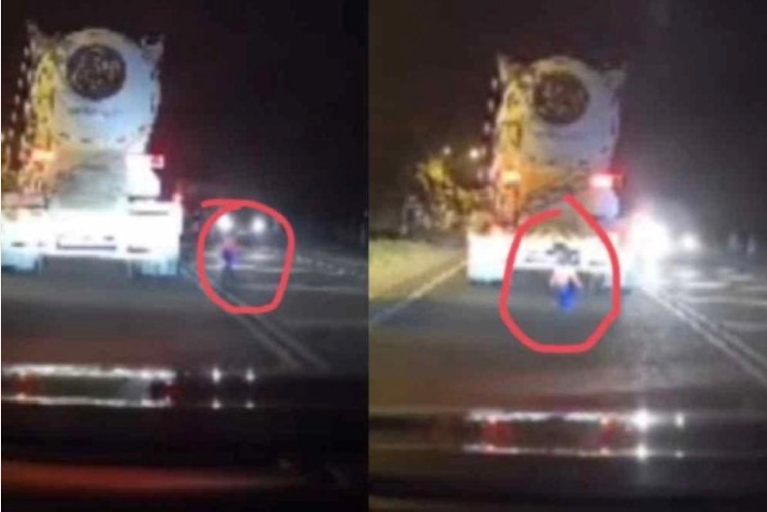 நள்ளிரவில் நடுரோட்டில் ஓடிய குழந்தை: வைரலாகும் பதைபதைக்க வைக்கும் காணொளி